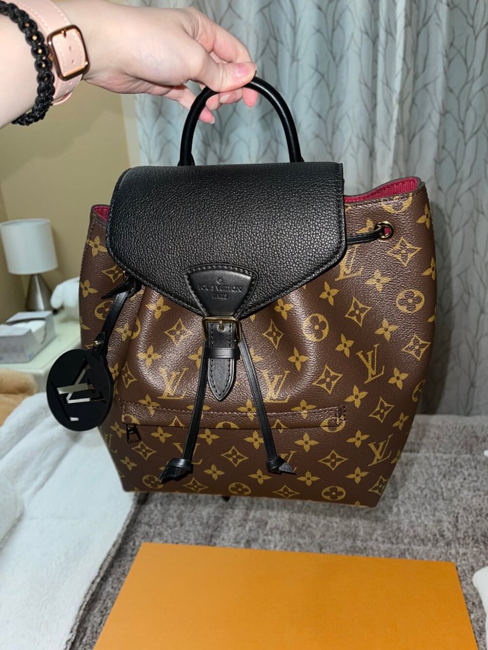 Louis Vuitton Monogram Leather Montsouris PM Backpack Noir - Picture 7 of 14